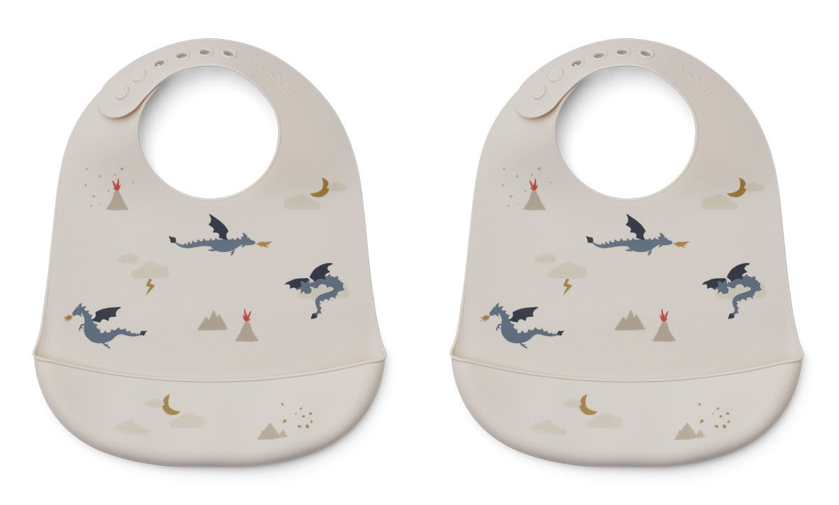 Baberos Silicona Tilda | Little Dragon/dark Sandy