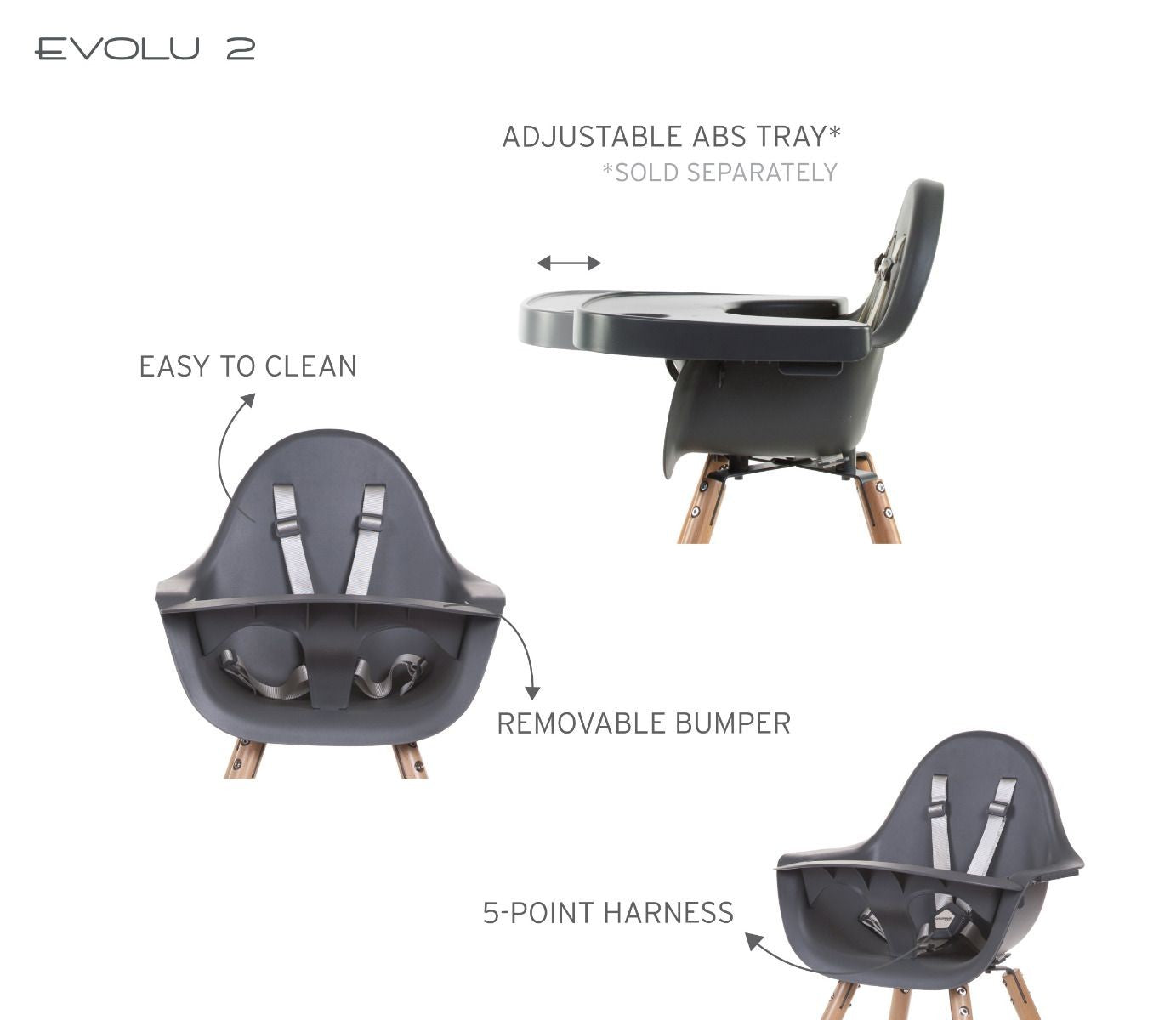 Trona | Evolutiva Evolu 2 Antracita