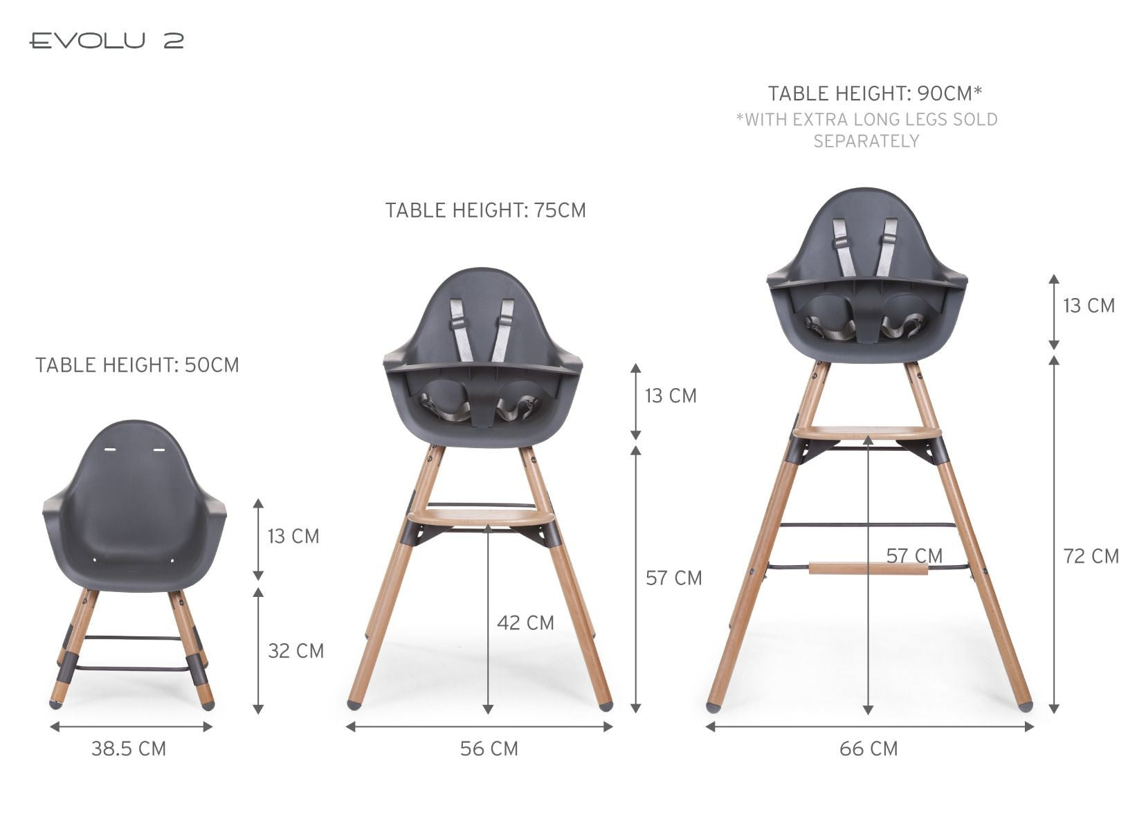 Trona | Evolutiva Evolu 2 Antracita
