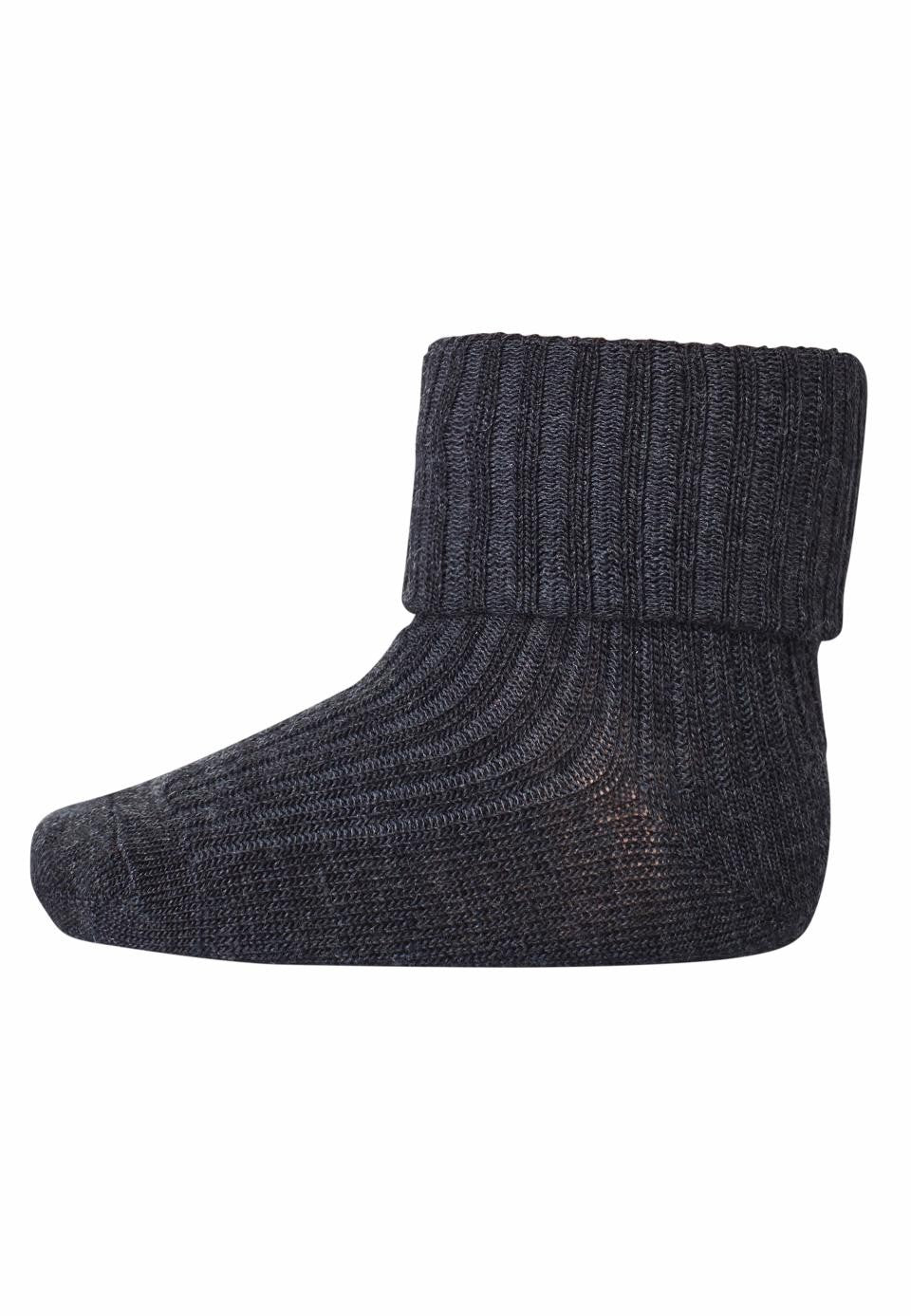calcetines-lana-canale-bebe-gris-oscuro--melange-15345