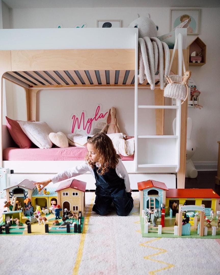 Litera Con Nido Perch Trundle Abedul