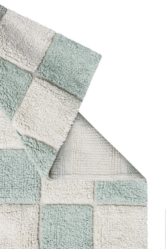 Alfombra Lavable | Kitchen Tiles Blue Sage