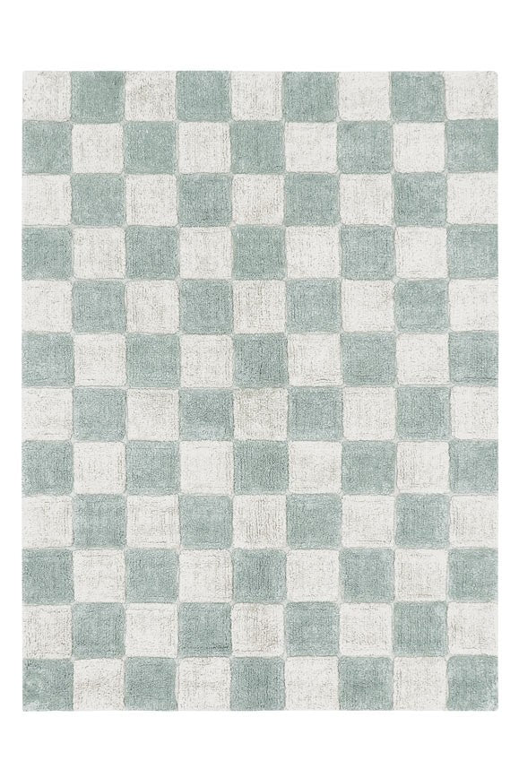 Alfombra Lavable | Kitchen Tiles Blue Sage