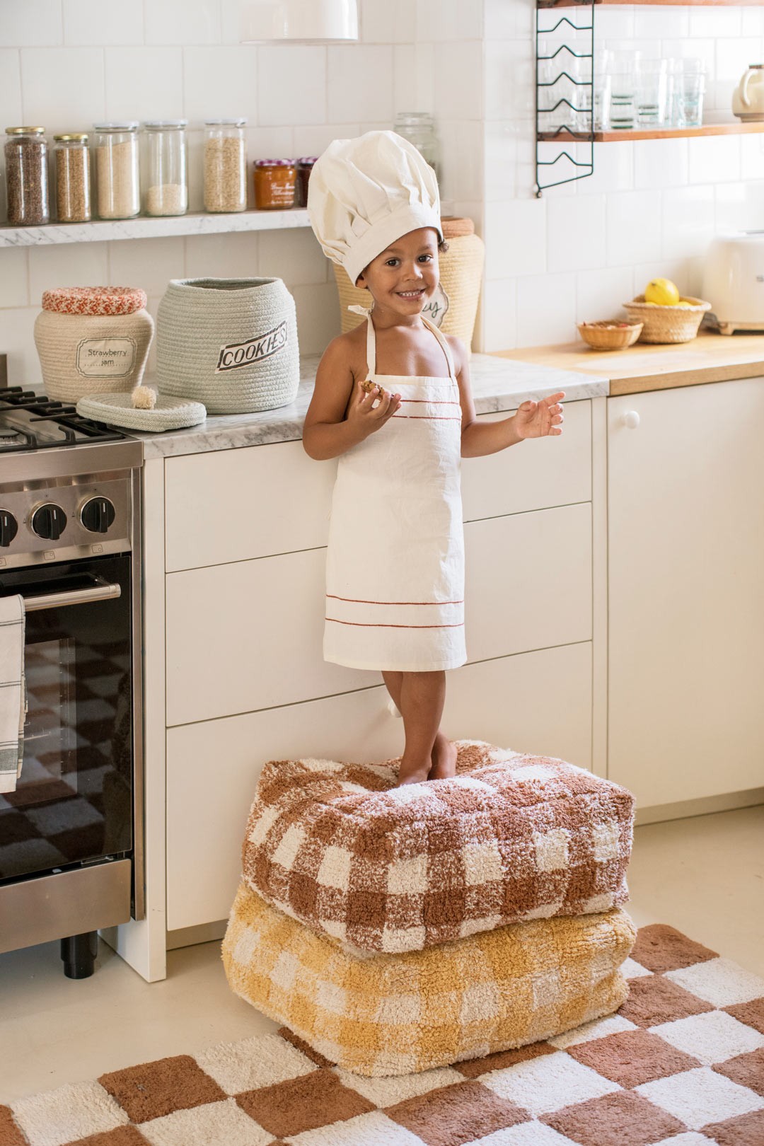 Alfombra Lavable | Kitchen Tiles Toffee