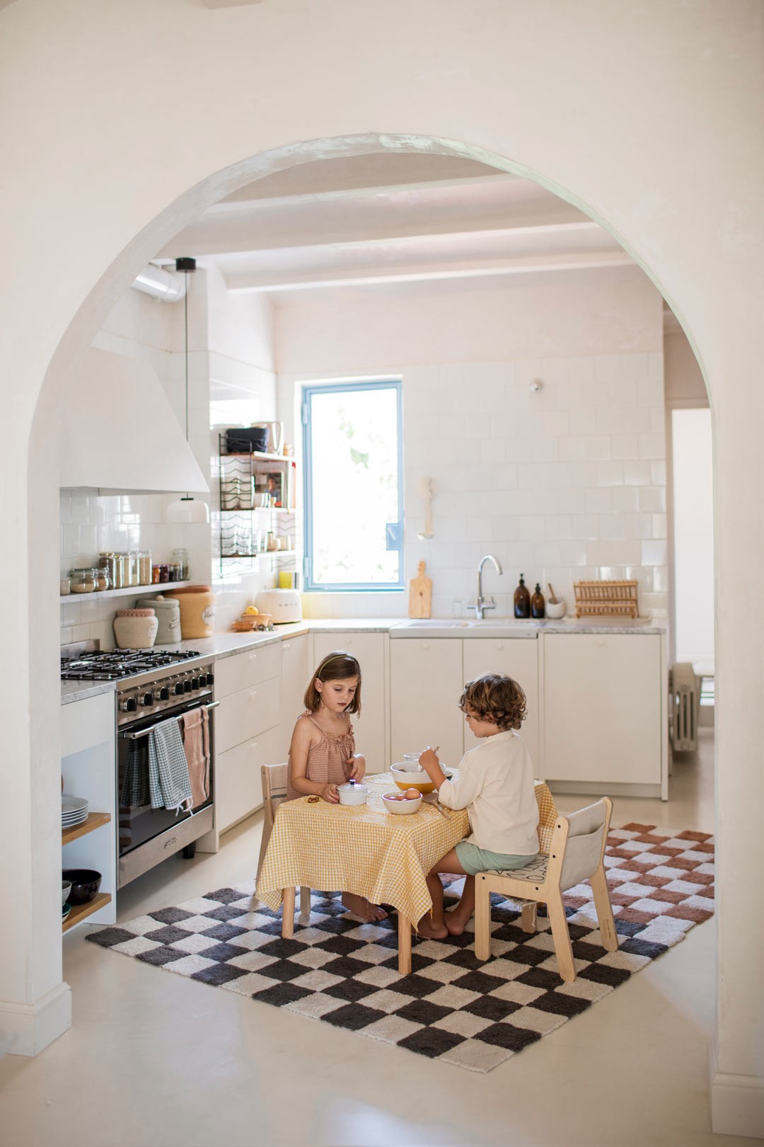 Alfombra Lavable | Kitchen Tiles Dark grey
