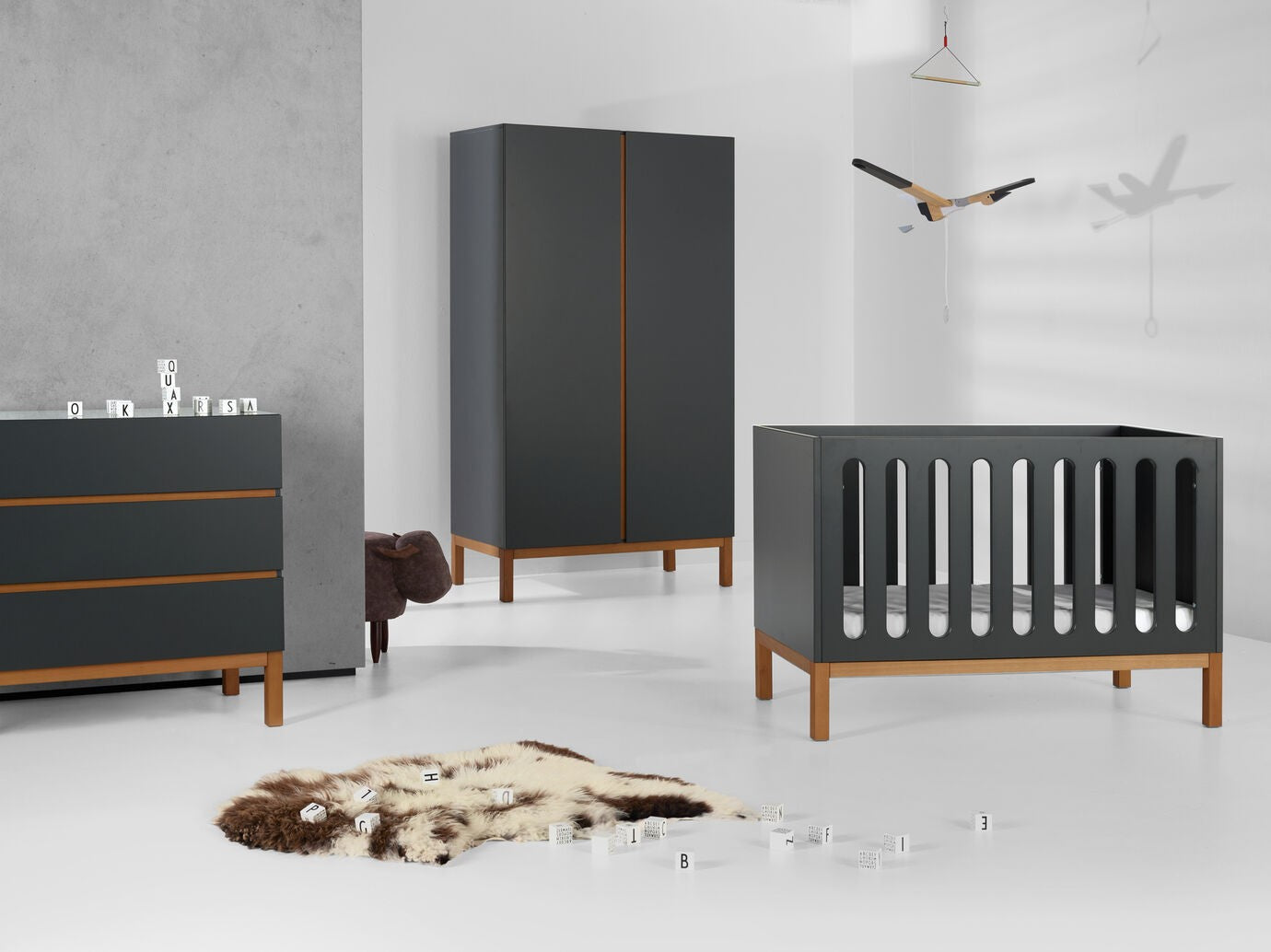 Cuna Convertible | Indigo Moonshadow 140x70