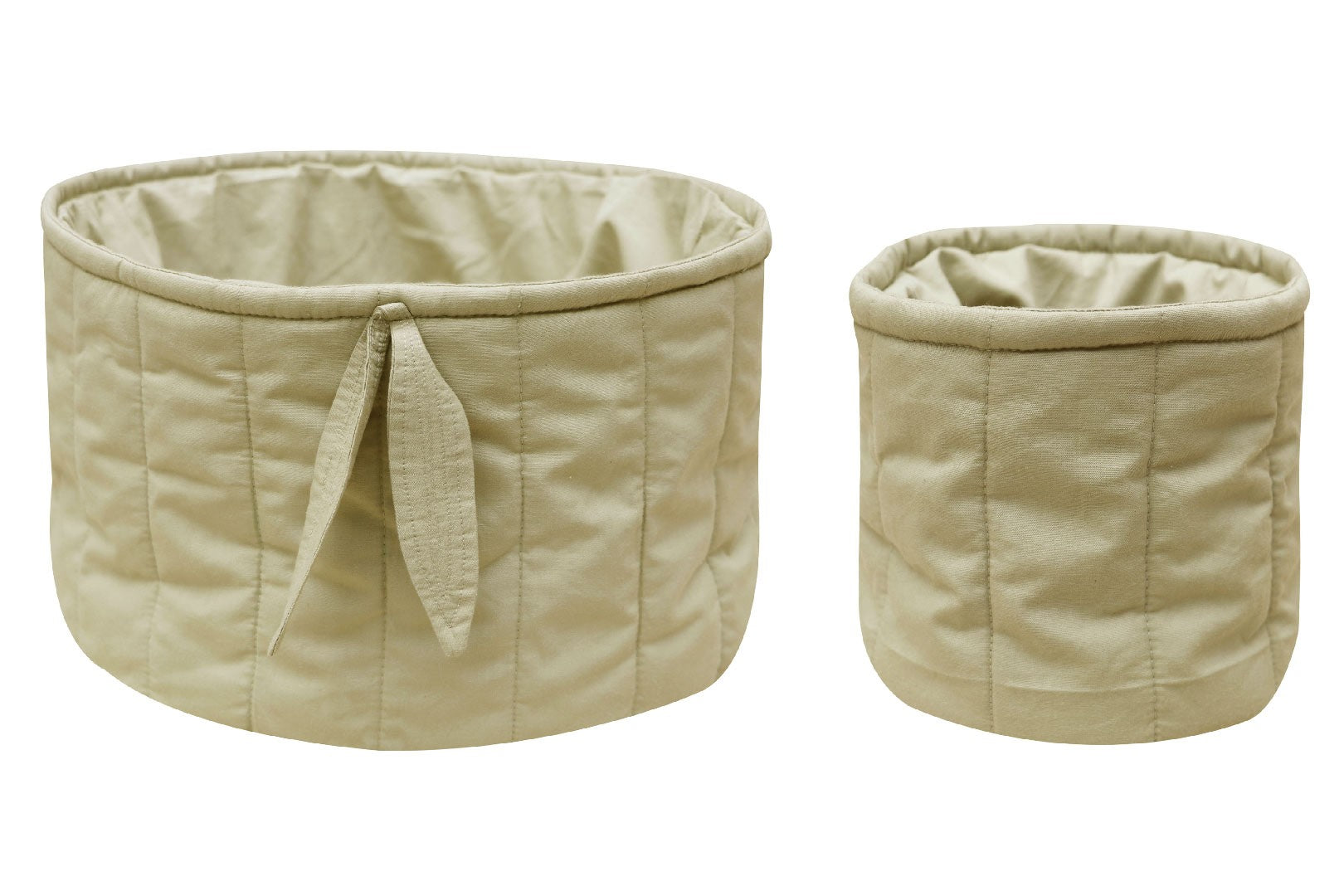 Set dos cestas acolchadas Bambie Olive