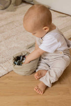 Set dos cestas acolchadas Bambie Olive