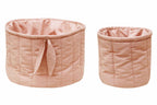 Set dos cestas acolchadas Bambie Vintage Nude