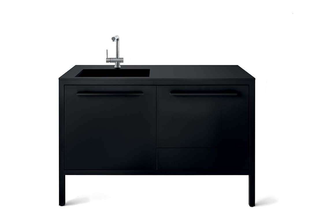 Encimera Vidrio 128 hueco fregadero