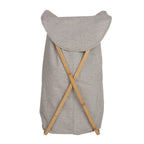 BASKET FOR LAUNDRY GREY/NATURAL