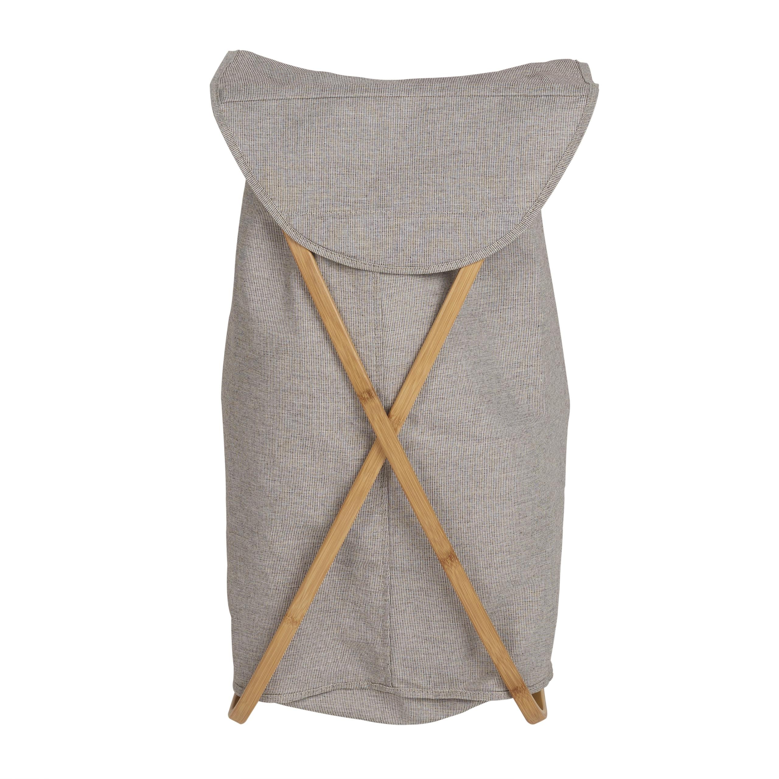 BASKET FOR LAUNDRY GREY/NATURAL