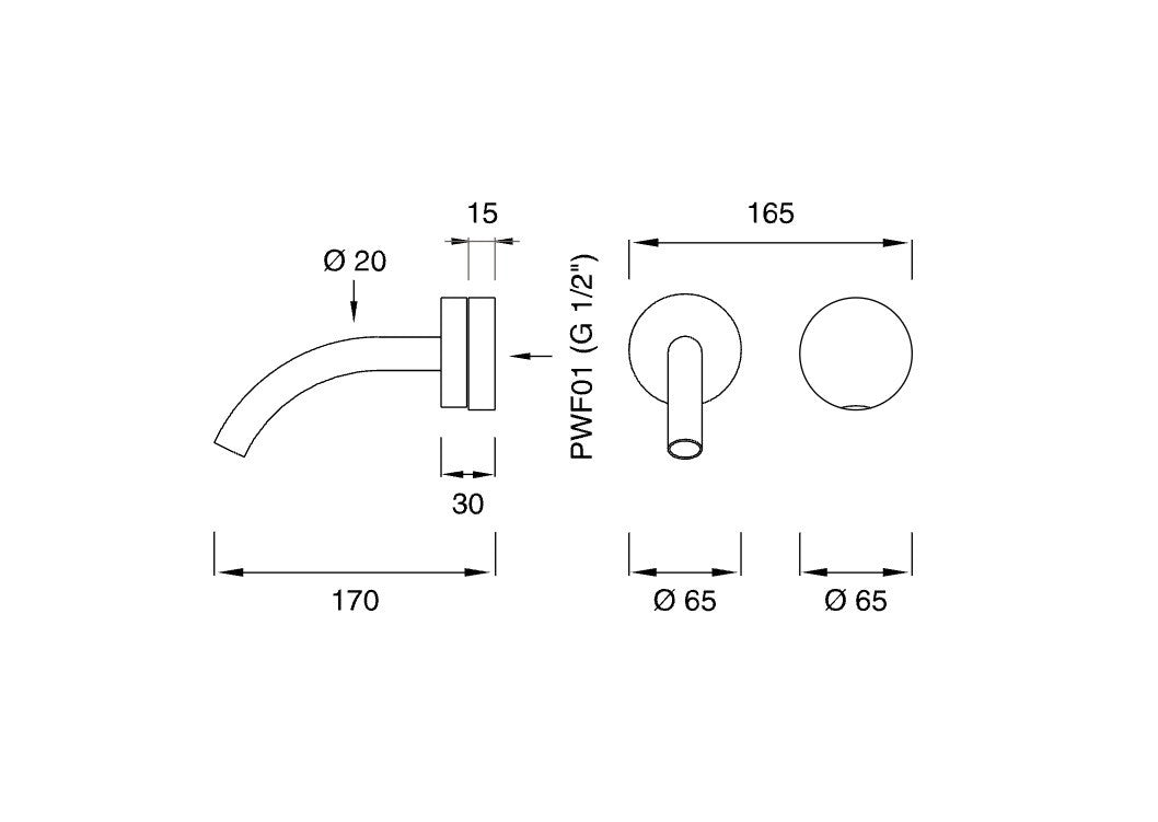 Grifo Baño GIO71 L170