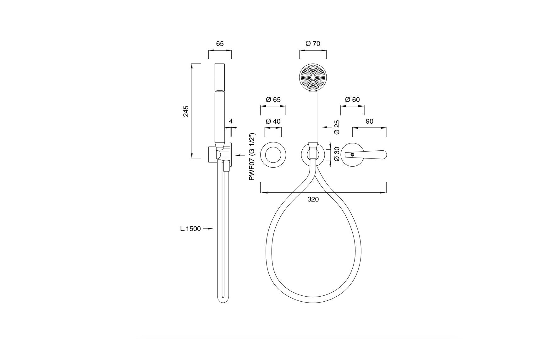 Grifo Ducha Lutezia LTZ32