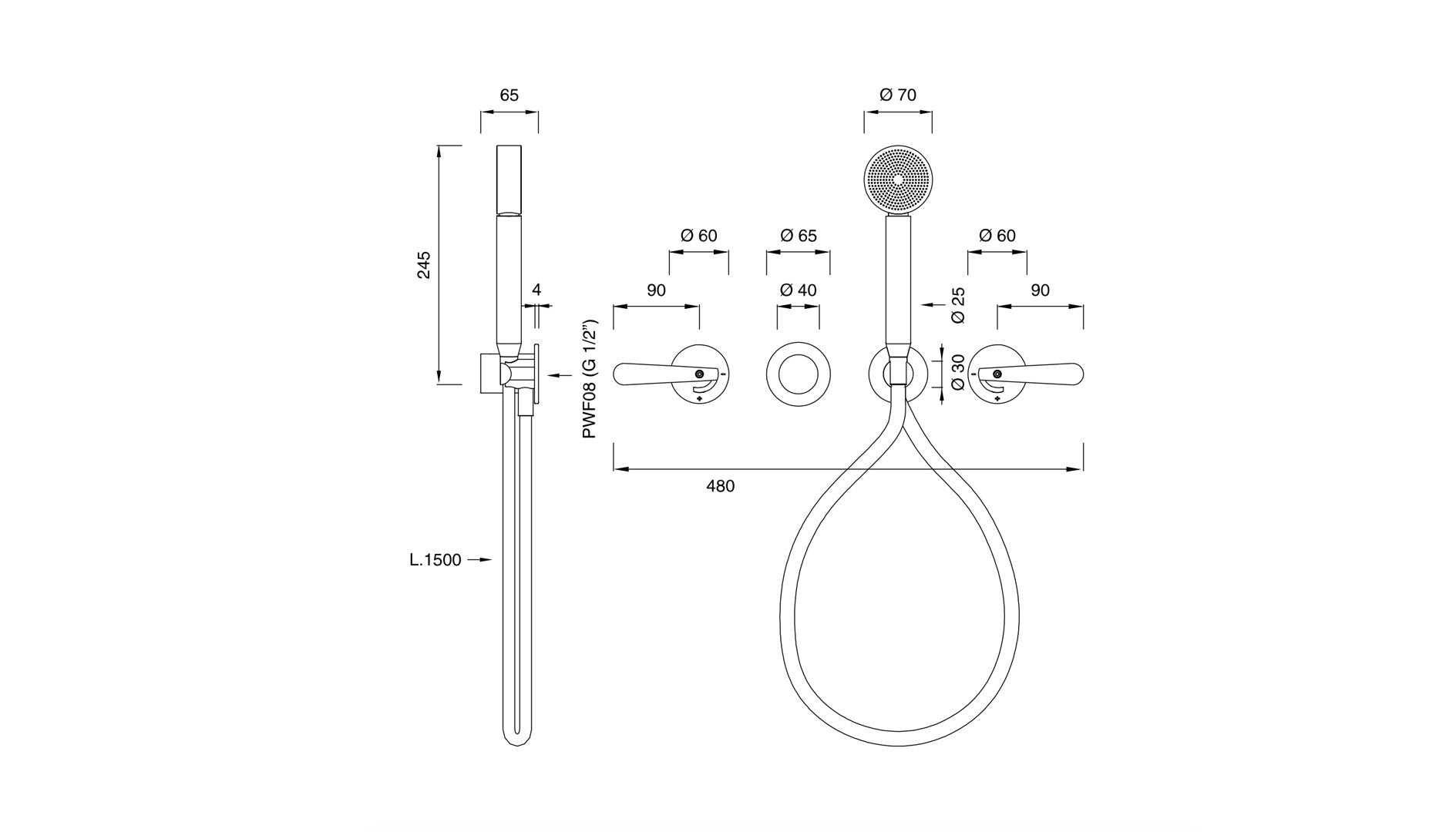 Grifo Ducha Lutezia LTZ31
