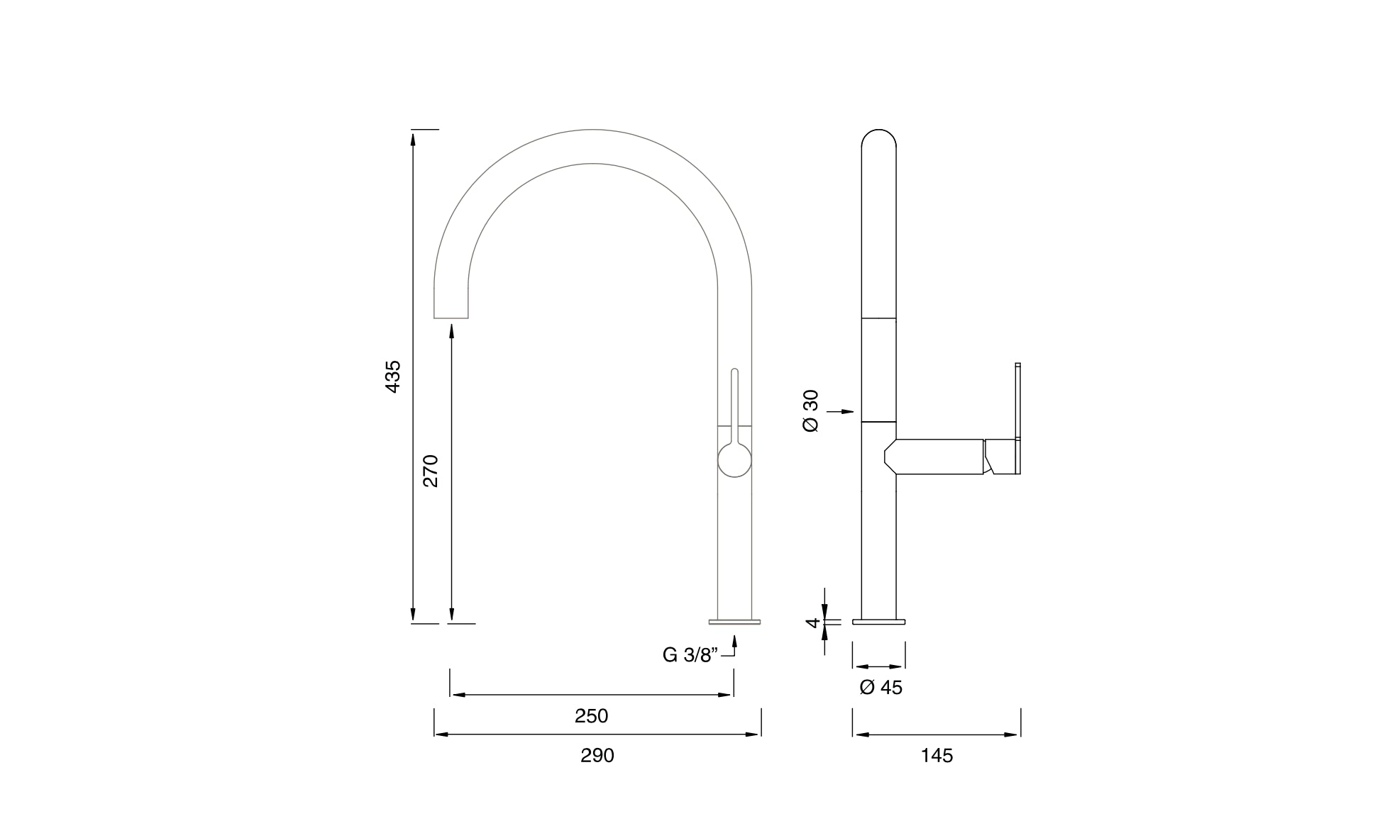 Grifo Cocina Innovo H44