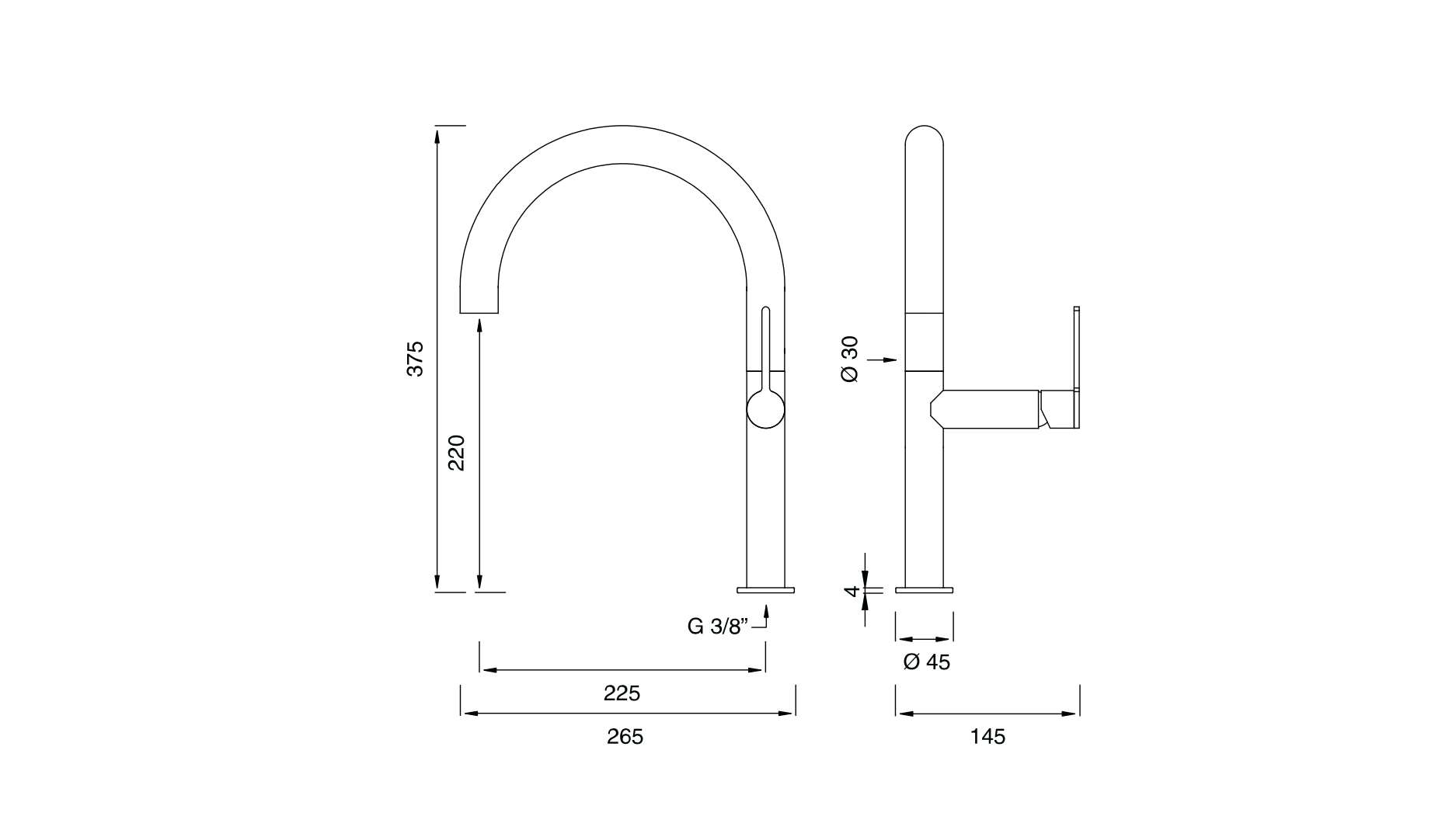 Grifo Cocina Innovo H38