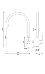 Grifo Cocina MILO360 H31