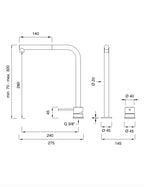 Grifo Cocina MILO360 MIL215 H30