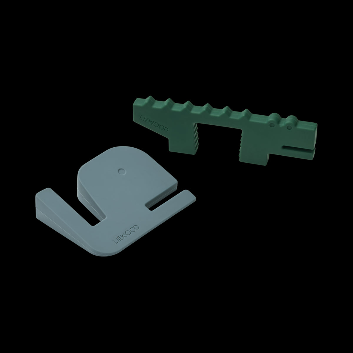 Bjarke Tope para Puerta Pack de 2 Whale blue Garden green