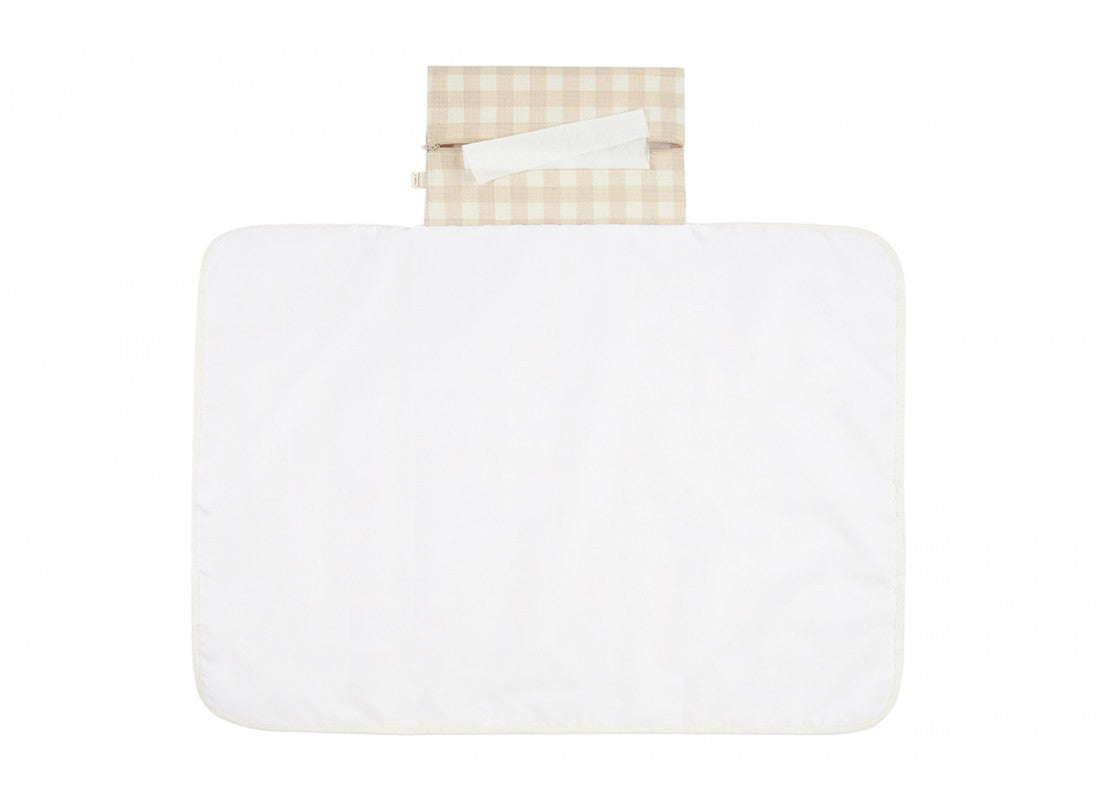 Cambiador de viaje | Mozart Impermeable  Ivory Checks