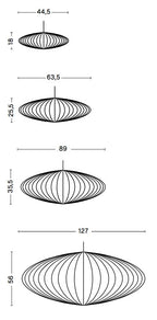 Lámpara Nelson Saucer Bubble XL