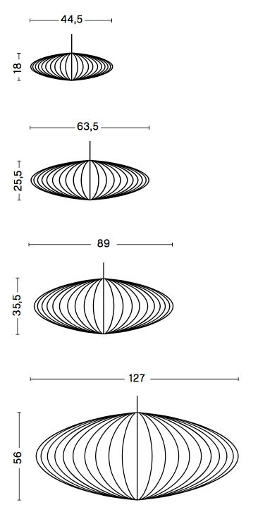 Lámpara Nelson Saucer Bubble XL