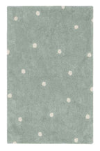 Alfombra Lavable | Mini Dot Blue Sage