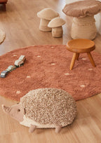 Alfombra Lavable Redonda | Dot Chestnut