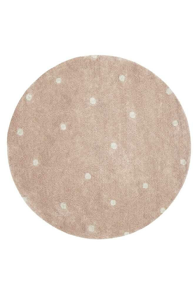 Alfombra Lavable | Redonda Dot Rose