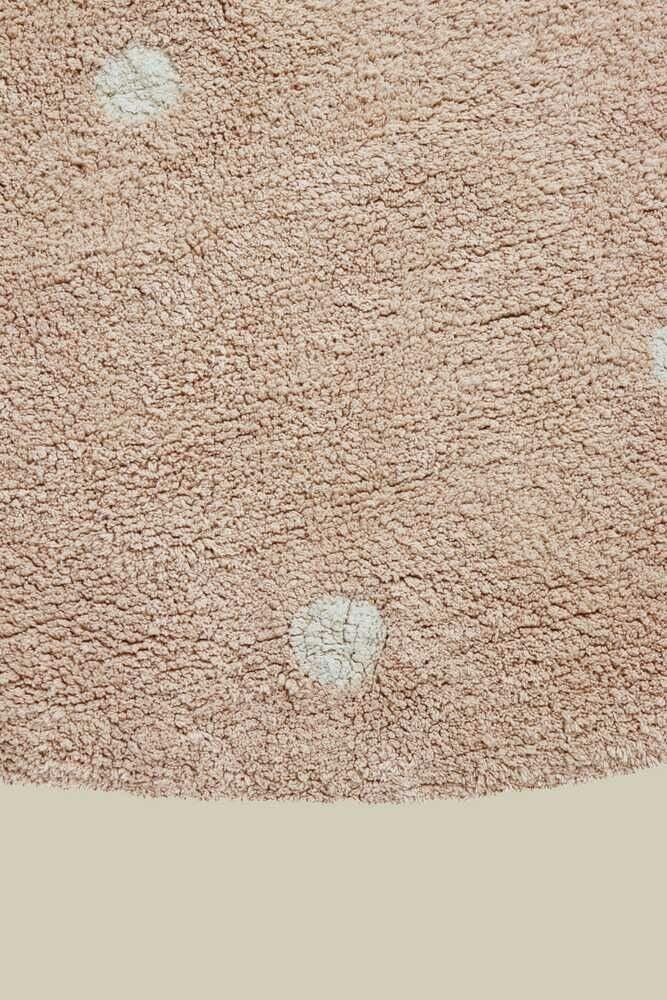 Alfombra Lavable | Redonda Dot Rose