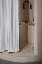 Cortina de ducha CHAMBRAY Off-white/Chocolate