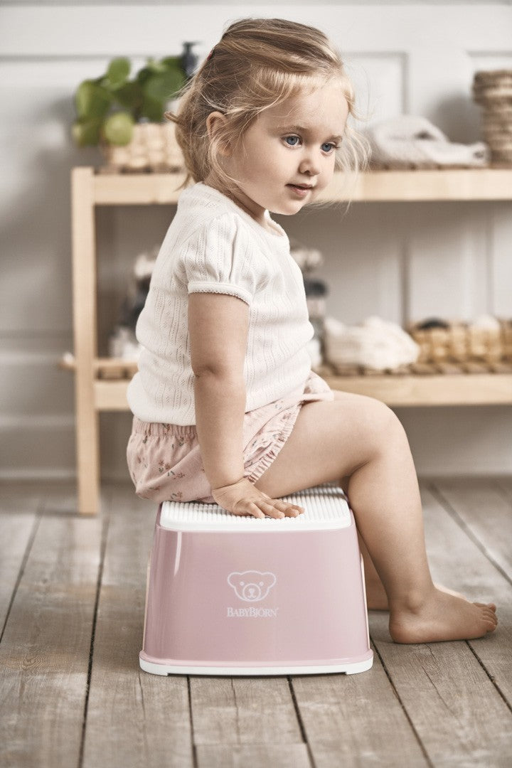 Taburete Rosa/Blanco