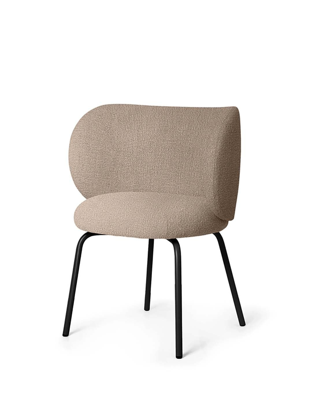 Rico Chair, Fixed Base, Black Legs