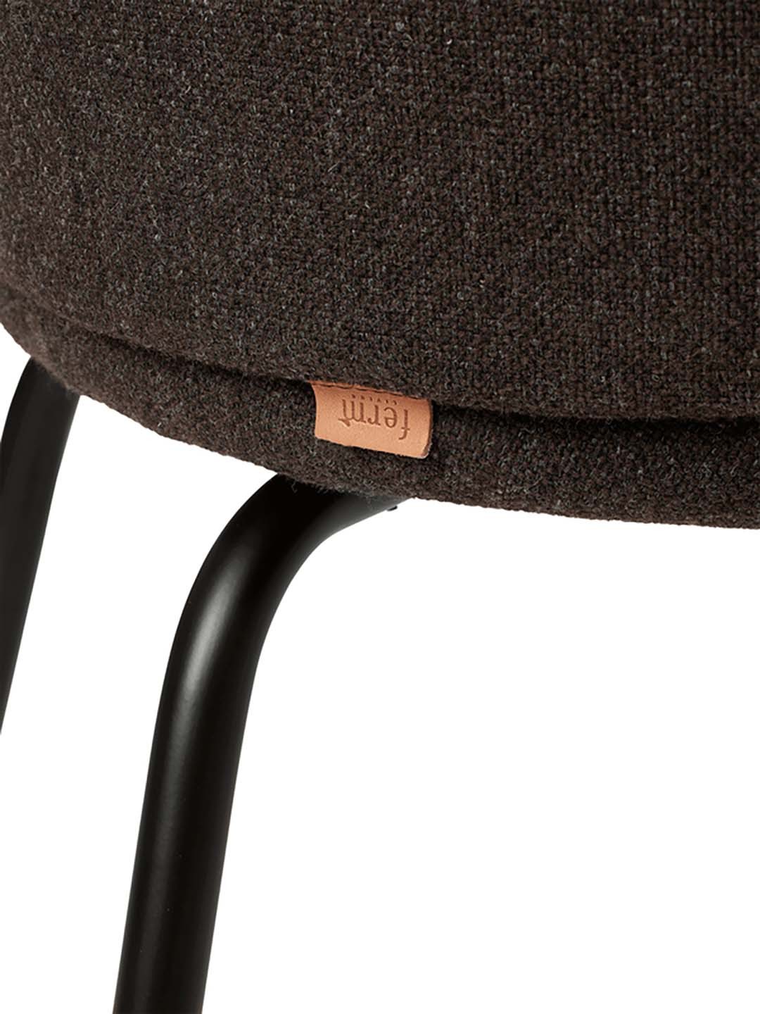 Rico Chair, Fixed Base, Black Legs