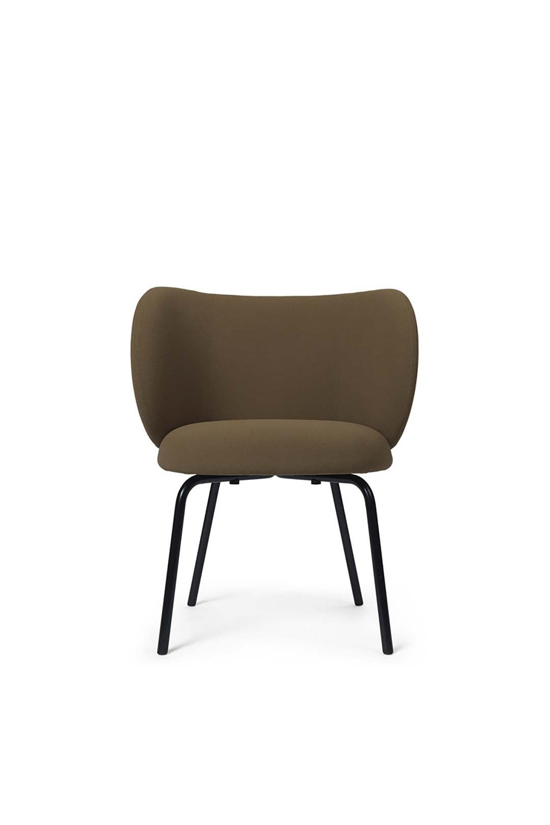 Rico Chair, Fixed Base, Black Legs