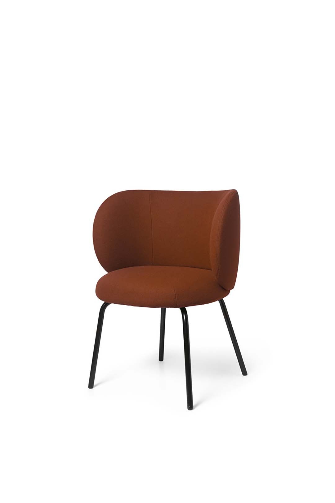 Rico Chair, Fixed Legs, Cachemer Finish