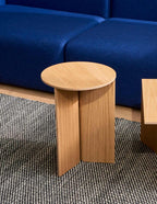 Slit Oak Side Table Ø35