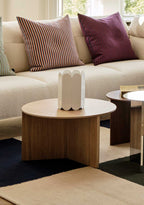 Slit Oak Side Table Ø65