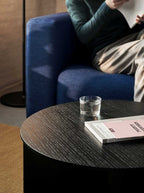 Slit Oak Side Table Ø65