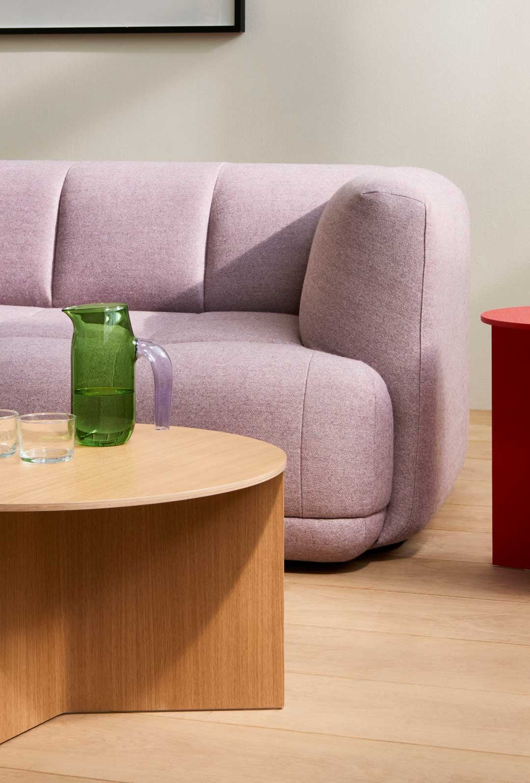 Slit Oak Side Table Ø65