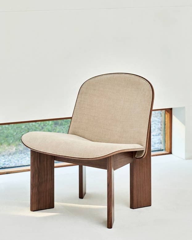 Silla Chisel Lounge tapizada