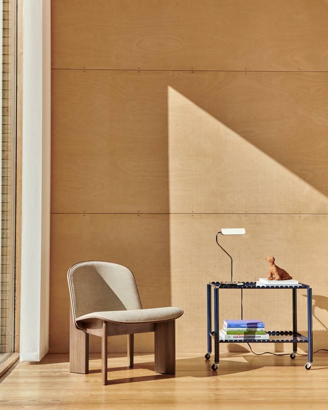 Silla Chisel Lounge tapizada