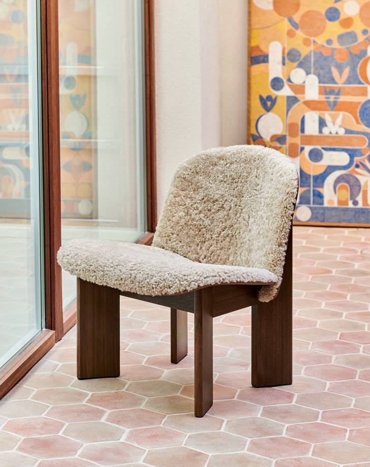 Silla Chisel Lounge tapizada
