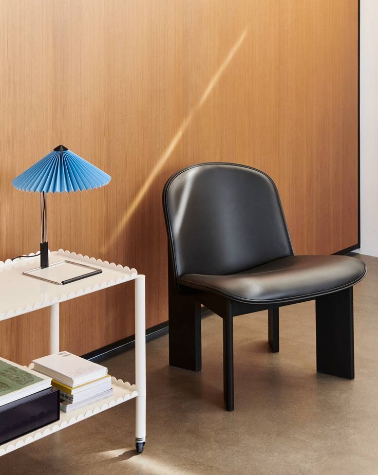 Silla Chisel Lounge tapizada