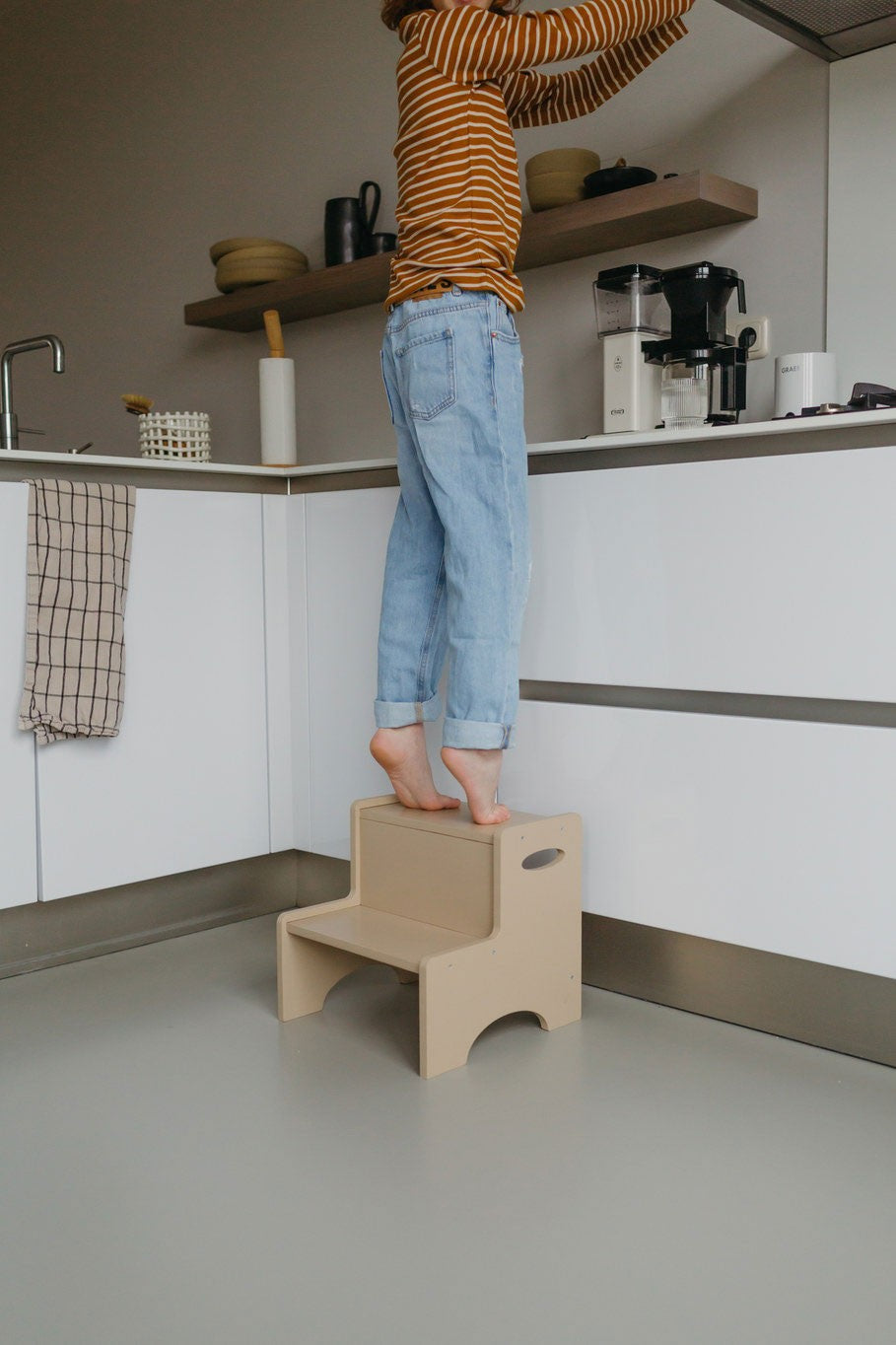 Taburete Step Up Beige