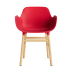 silla-brazos-form-rojo-brillante-patas-madera-17900