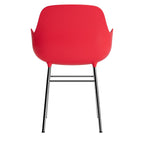 silla-brazos-form-rojo-brillante-patas-metal-17894