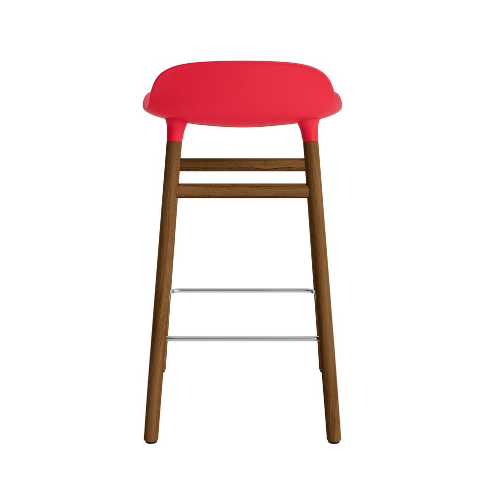 taburete-form-rojo-brillante-patas-madera-65cm-17919