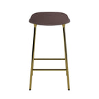 taburete-form-marron-patas-metal-65cm-17911